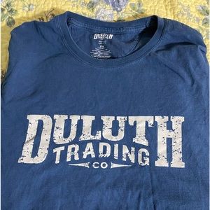 Duluth Trading Mens 2XL Blue long sleeve long tail t-shirt